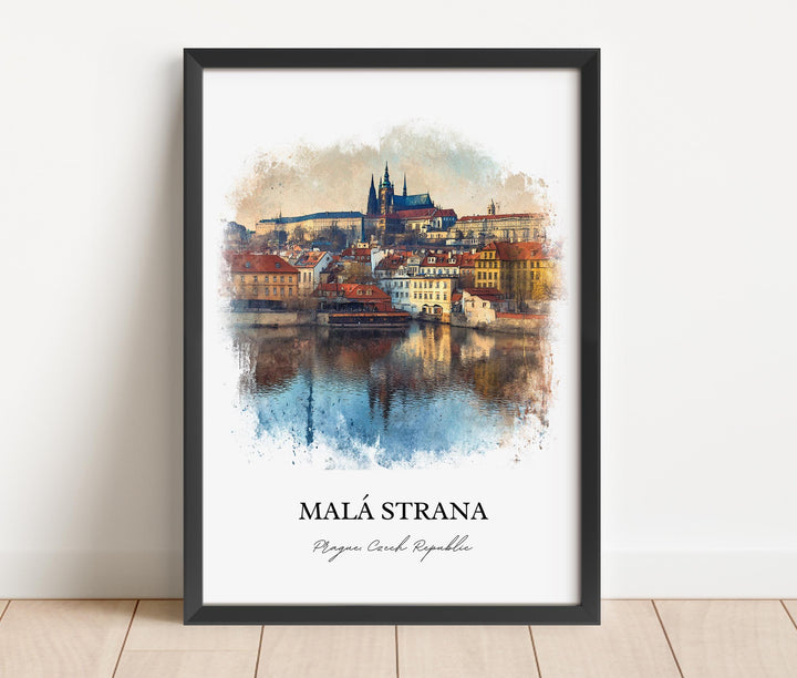 Malá Strana, Czech Republic – Watercolor Art Print