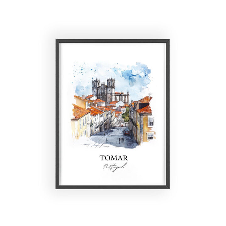 Tomar, Portugal – Watercolor Art Print