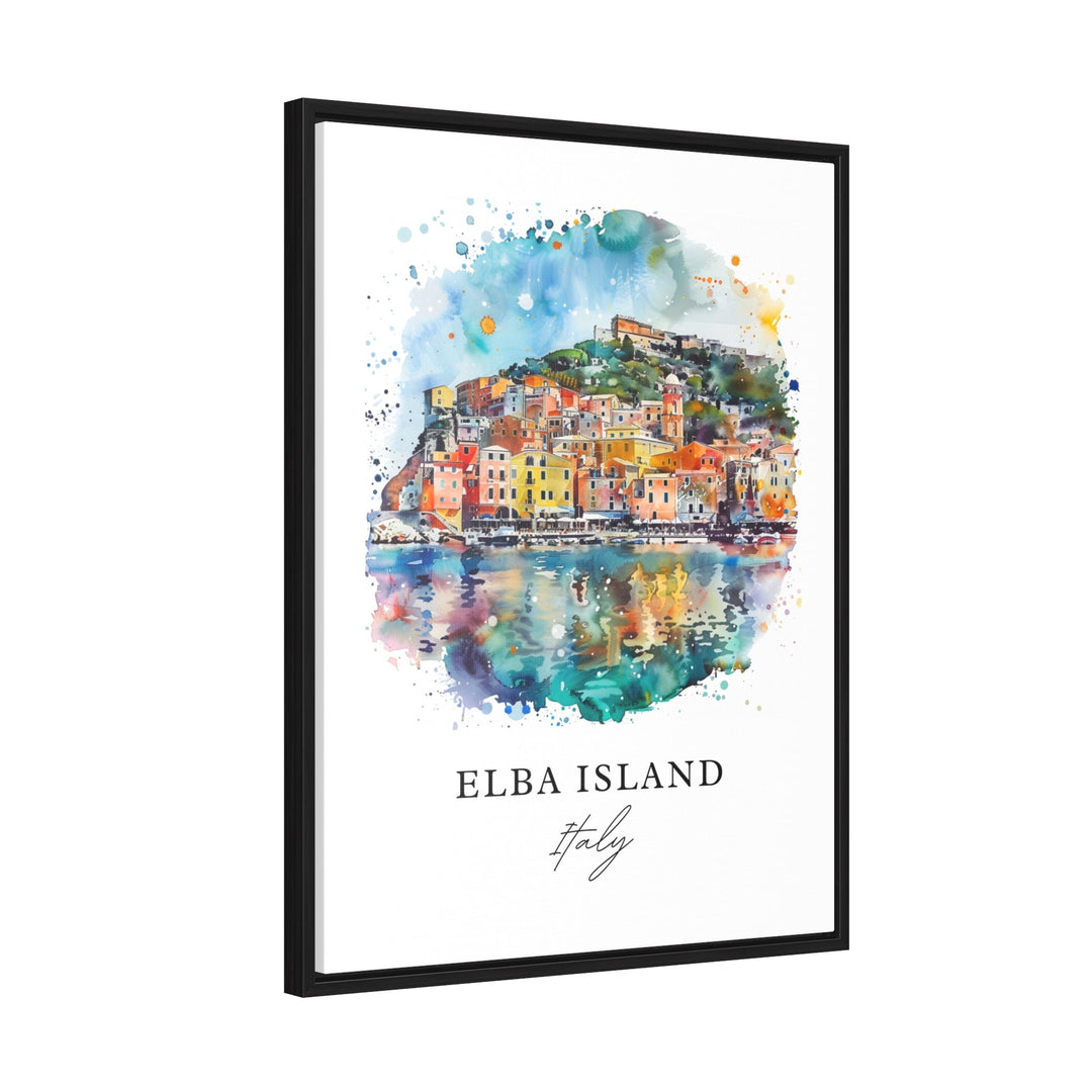 Elba Island Wall Art, Elba Island Print, Tyrrhenian Sea Watercolor, Elba Island Italy Gift,