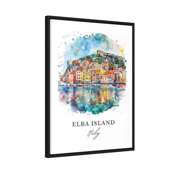 Elba Island Wall Art, Elba Island Print, Tyrrhenian Sea Watercolor, Elba Island Italy Gift,