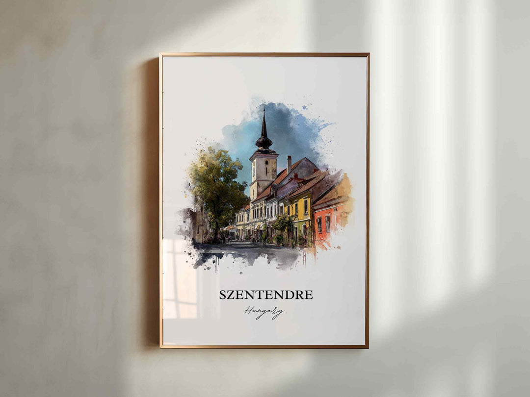Szentendre, Hungary – Watercolor Art Print