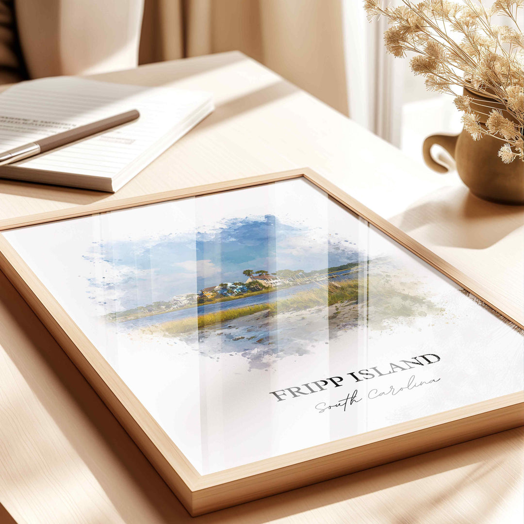 Fripp Island, South Carolina – Watercolor Art Print