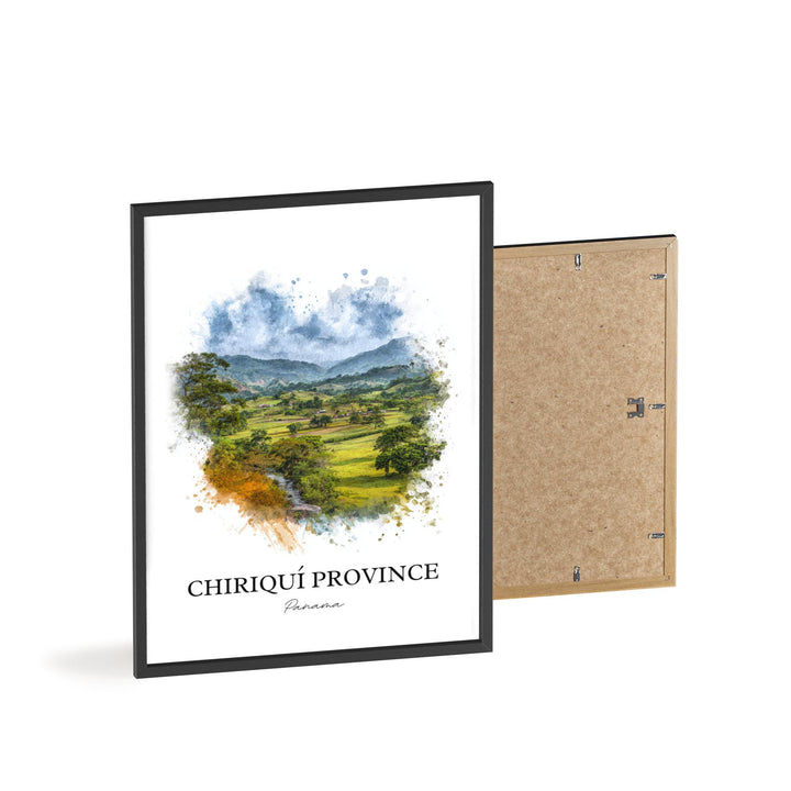 Chiriquí Province Wall Art, Panama Print, Panama Watercolor Art, Chiriquí Province Gift, Travel Print, Travel Poster, Housewarming Gift
