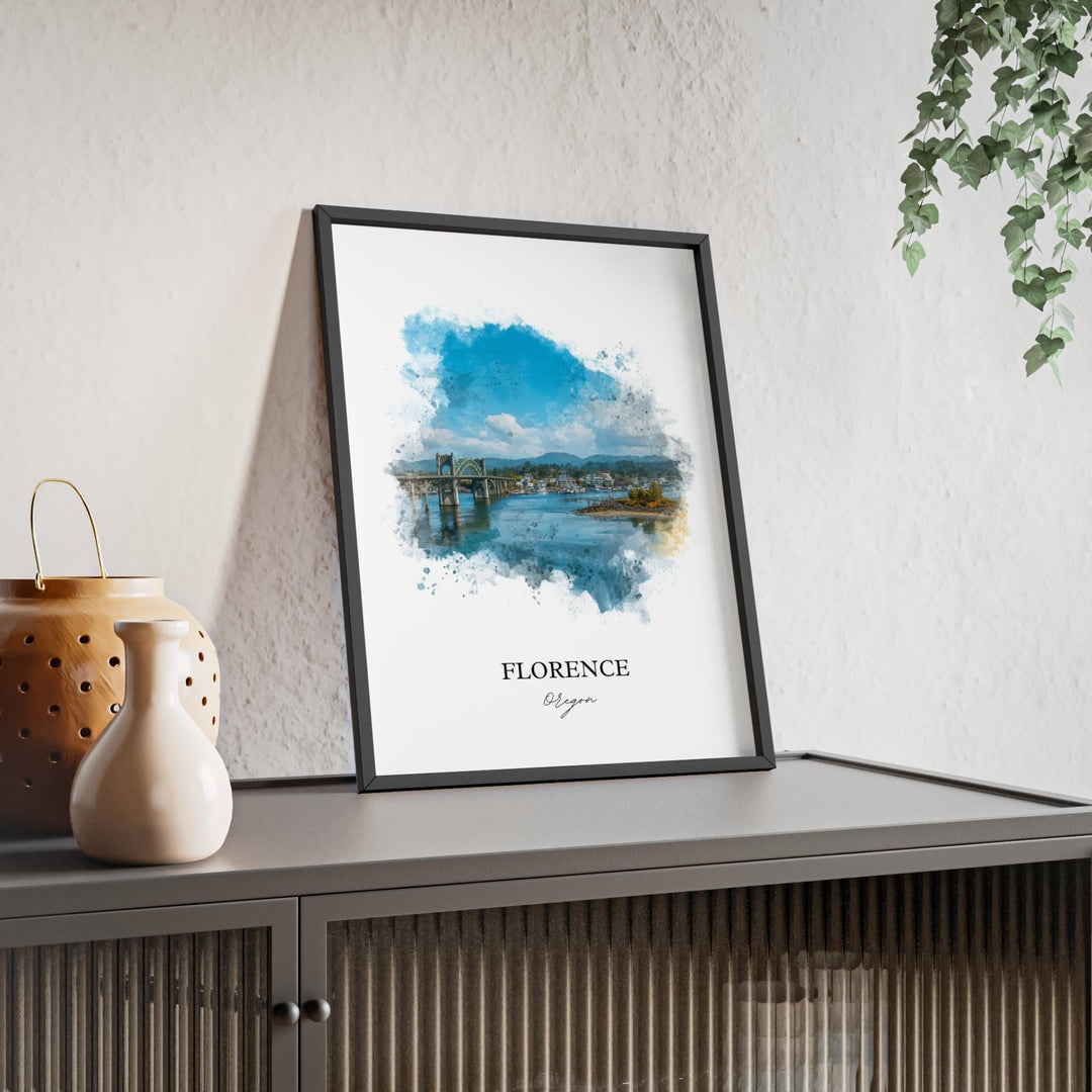 Florence, Oregon – Watercolor Art Print