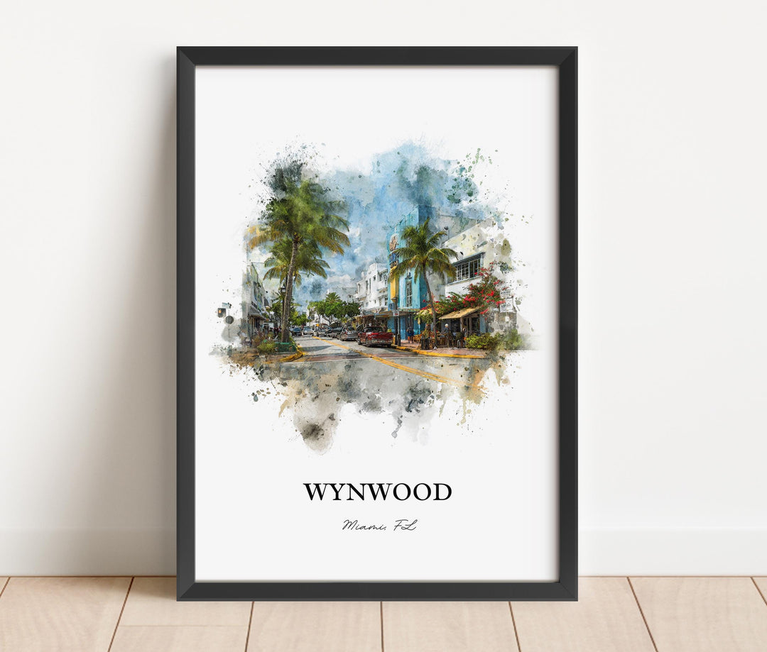 Wynwood, Florida – Watercolor Art Print