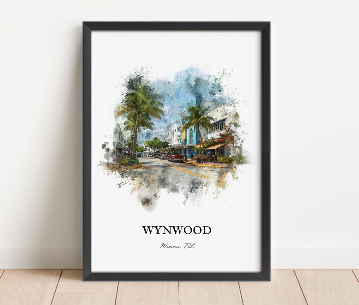 Wynwood, Florida – Watercolor Art Print
