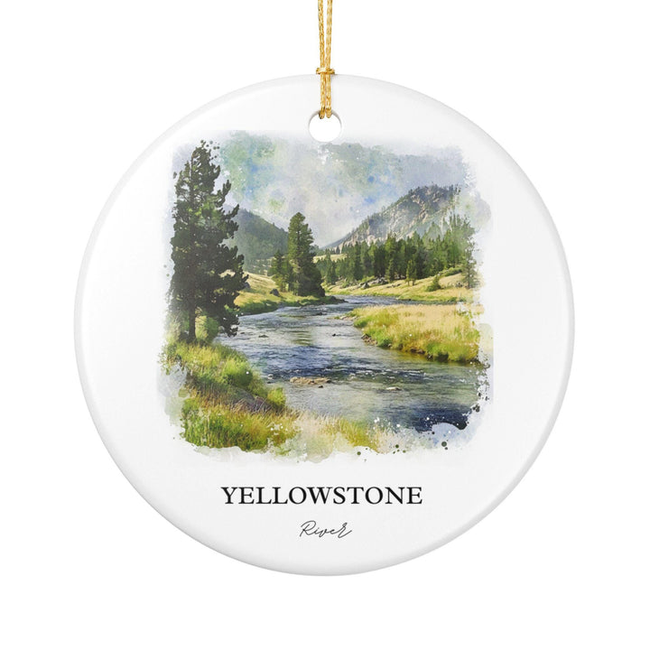 Yellowstone River Ornament: Unique Yellowstone Souvenir, Yellowstone River Xmas Decor, and Authentic Yellowstone River Gift