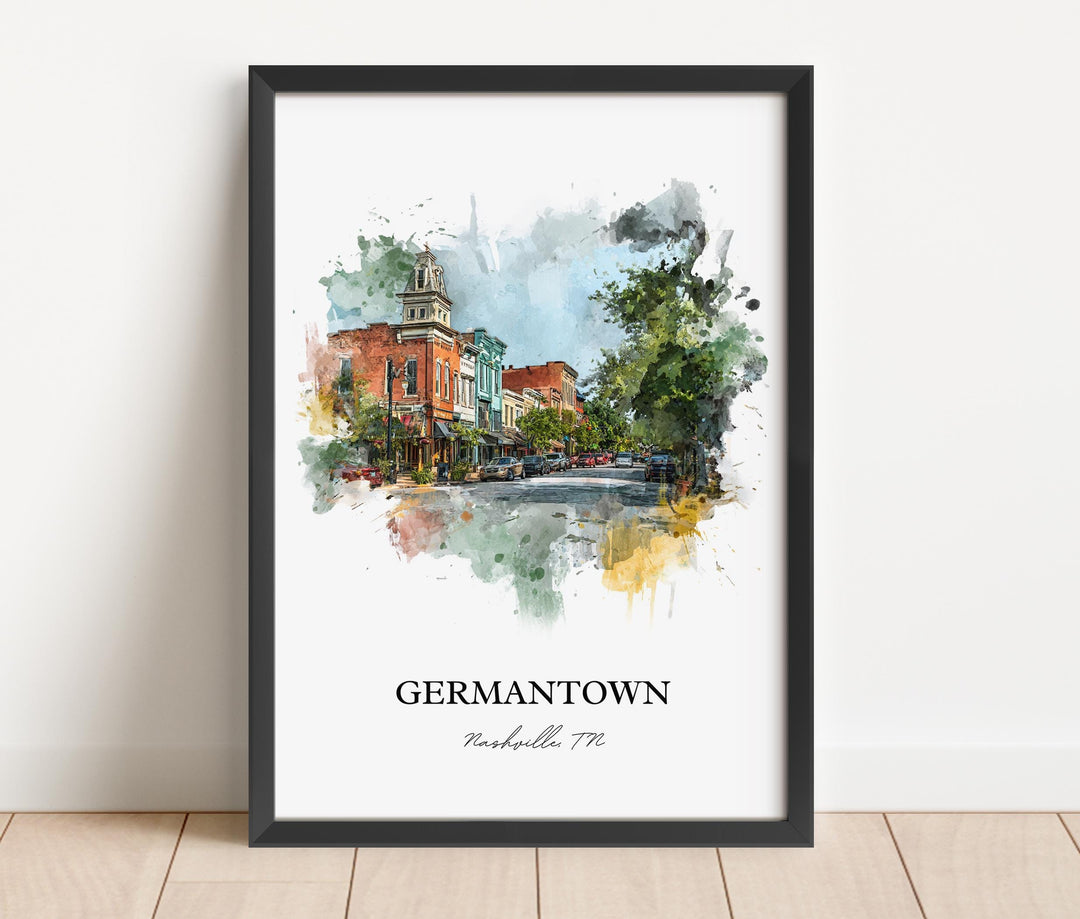 Germantown, Tennessee – Watercolor Art Print