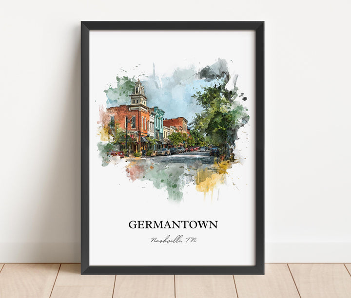 Germantown, Tennessee – Watercolor Art Print