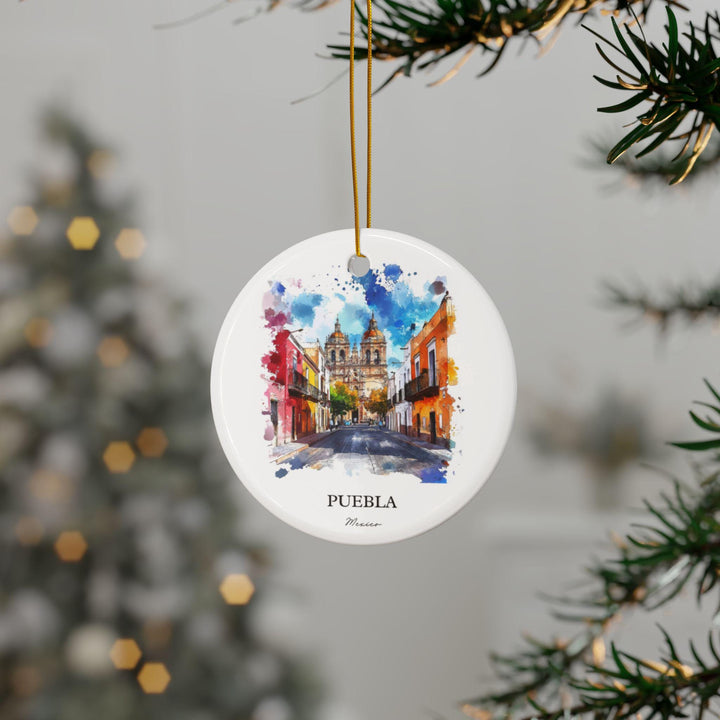 Puebla Mexico Ornament: Unique Puebla MX Souvenir, Puebla Xmas Decor, and Authentic Puebla Mexico Gift