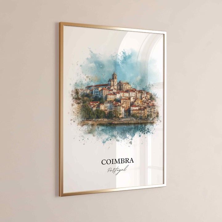 Coimbra, Portugal – Watercolor Art Print