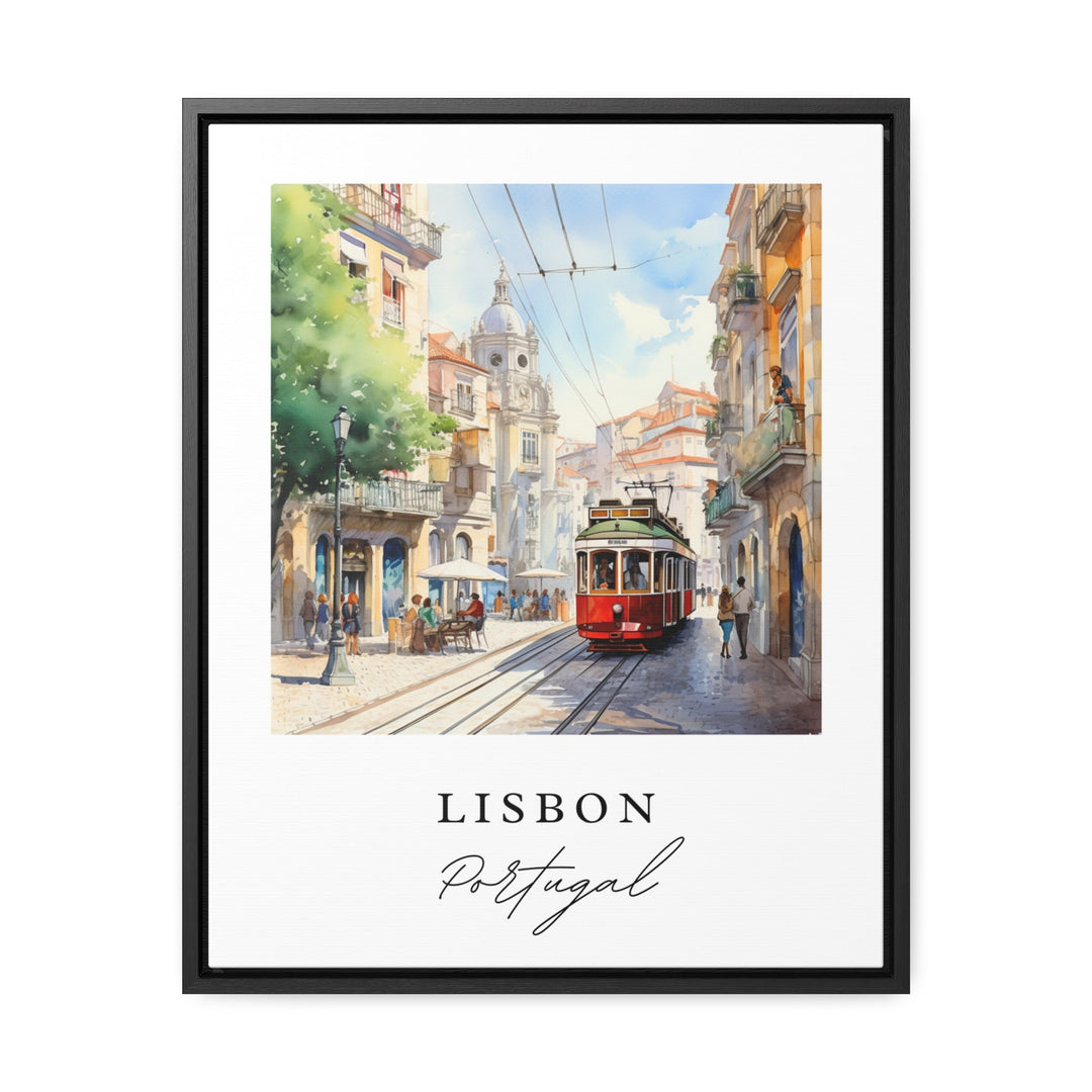 Lisbon Portugal wall art - Portugal, Lisbon poster, Lisbon Wedding gift, Lisbon Birthday present, Custom Text, Personalised Gift