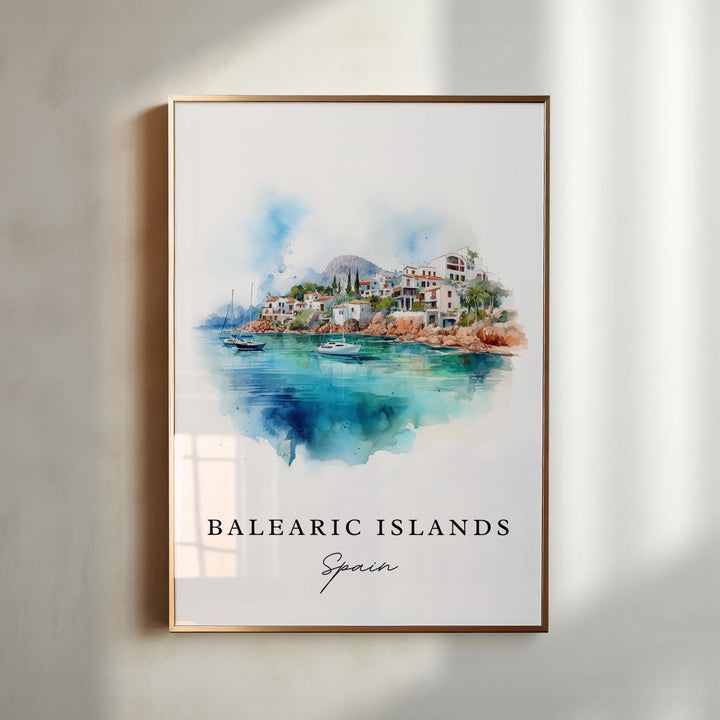 Balearic Islands Wall Art - Spain Print