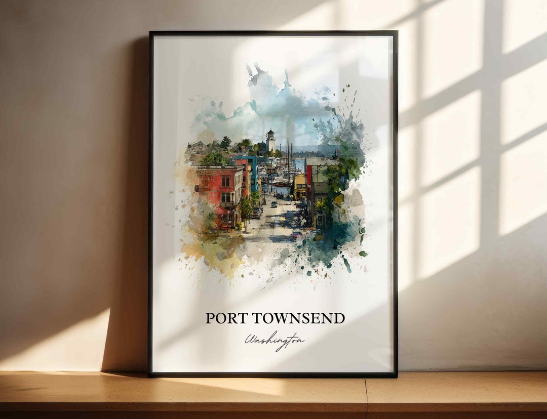 Port Townsend, Washington – Watercolor Art Print