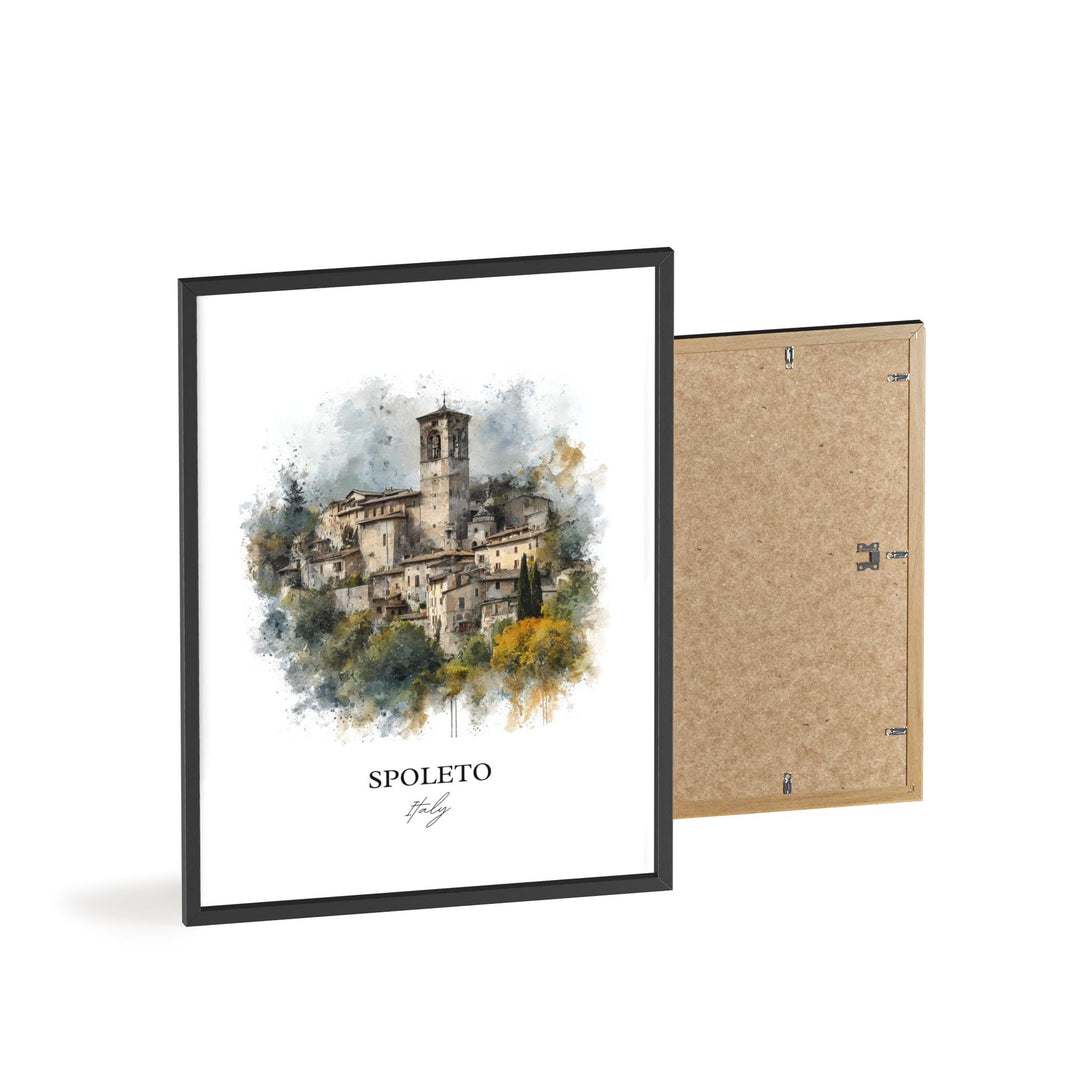 Spoleto, Italy – Watercolor Art Print