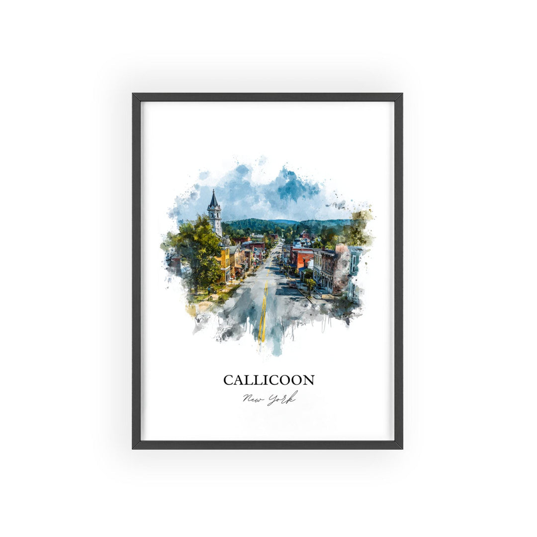 Callicoon, NY – Watercolor Art Print