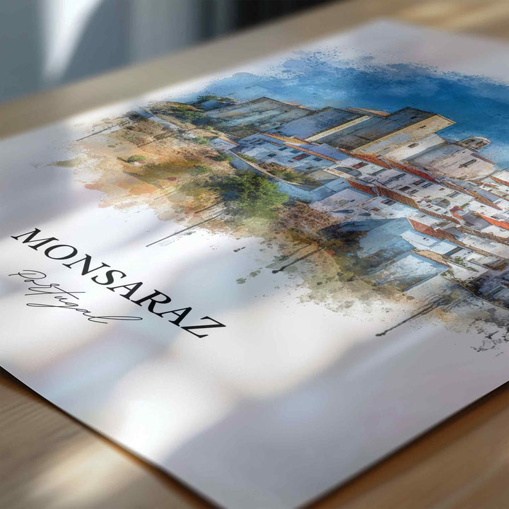 Monsaraz, Portugal – Watercolor Art Print