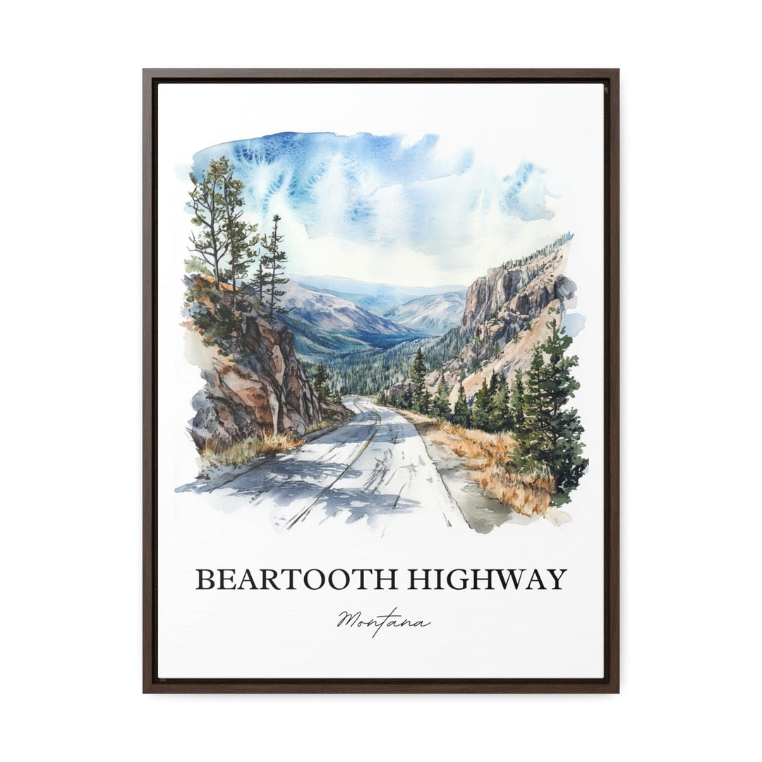 Beartooth Highway Wall Art, Montana Print, Montana Watercolor Art, Beartooth Highway Gift, Travel Print, Travel Poster, Housewarming Gift