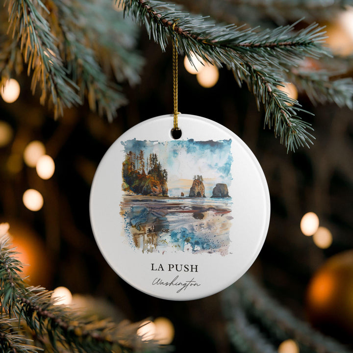 La Push Washington Ornament: Unique La Push Souvenir, La Push WA Xmas Decor, and Authentic La Push Gift