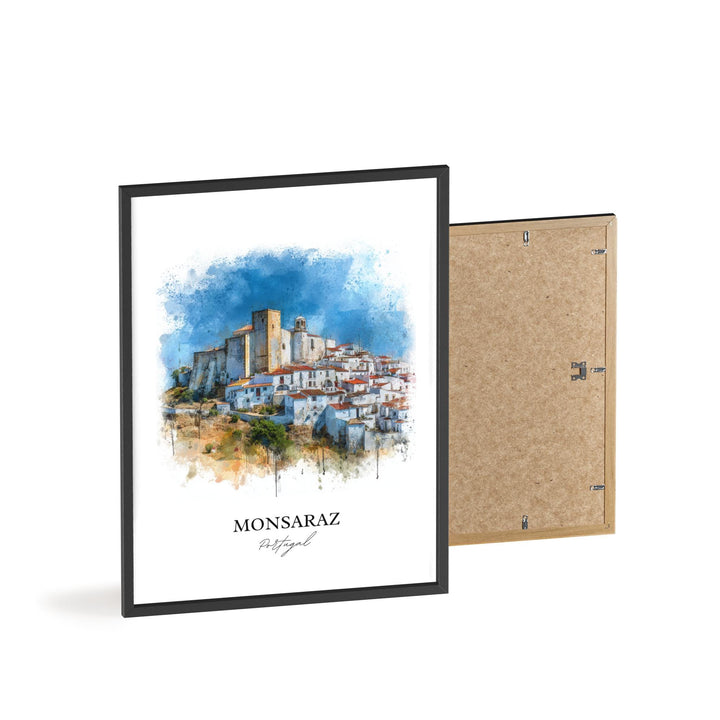 Monsaraz, Portugal – Watercolor Art Print