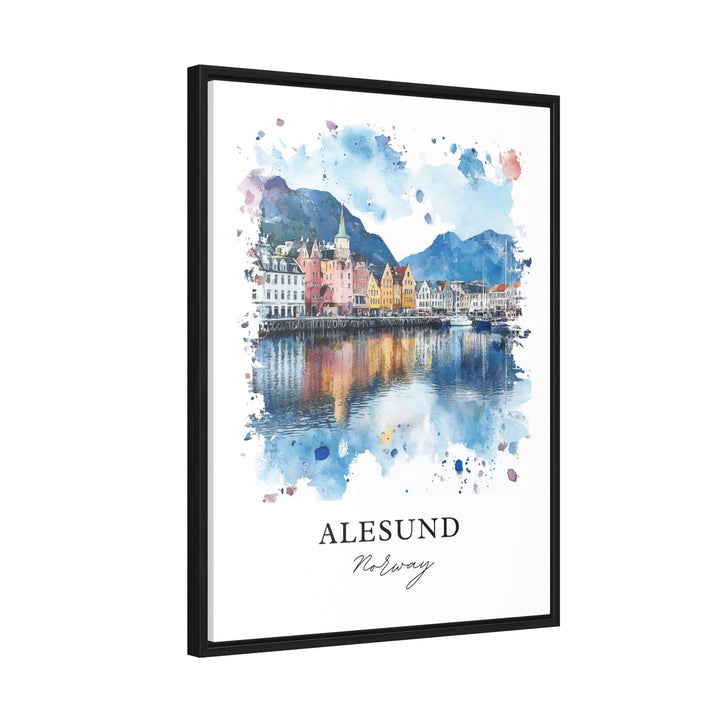 Alesund, Norway – Watercolor Art Print