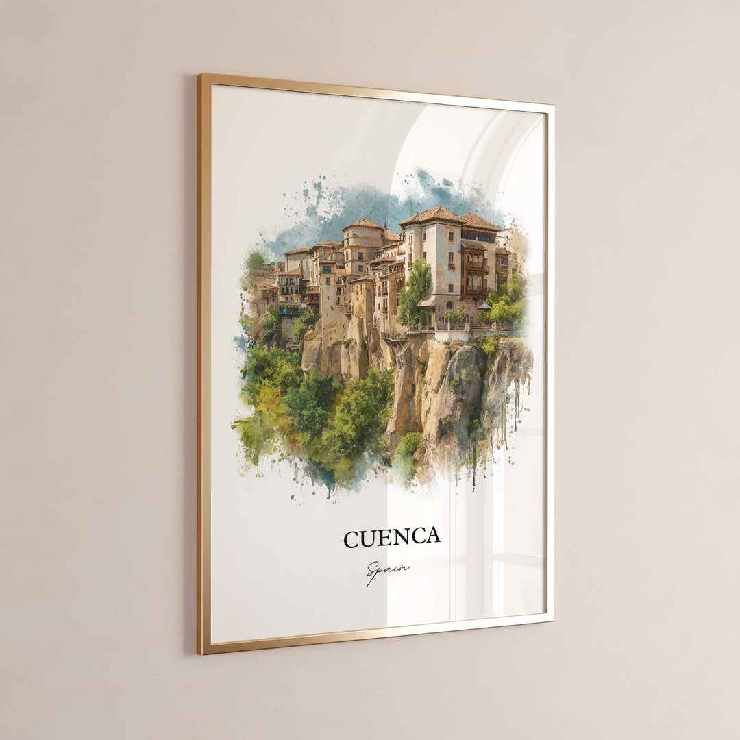 Cuenca, Spain – Watercolor Art Print