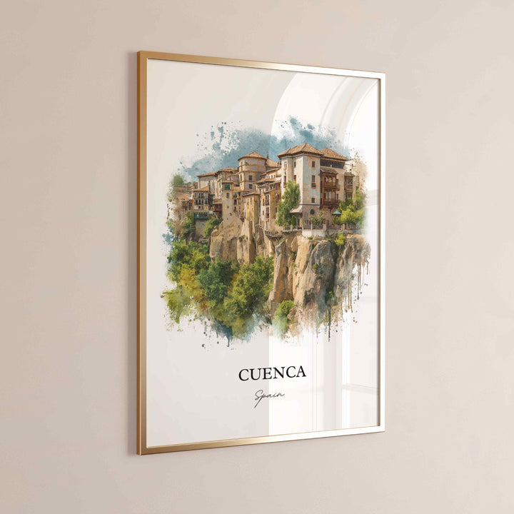 Cuenca, Spain – Watercolor Art Print