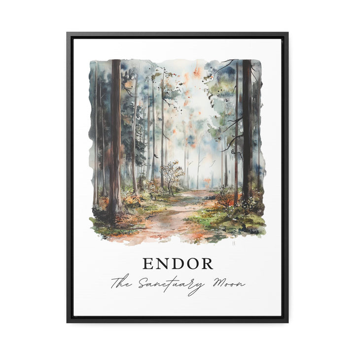 Retro Star Wars Poster, Endor, Tatooine, Hoth, Bespin Prints, Original Trilogy Art from A New Hope & Empire Strikes Back, Endor Wall Art