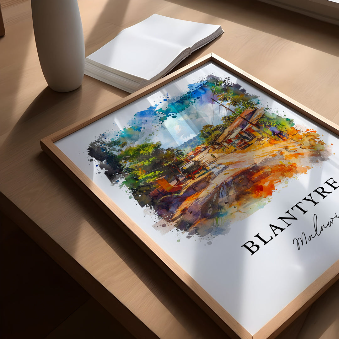 Blantyre Wall Art - Malawi Print