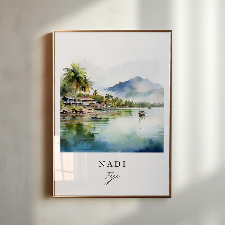 Nadi Fiji wall art - Fji, Nadi poster, Nadi Wedding gift, Nadi Fiji Birthday present, Custom Text, Personalized Gift