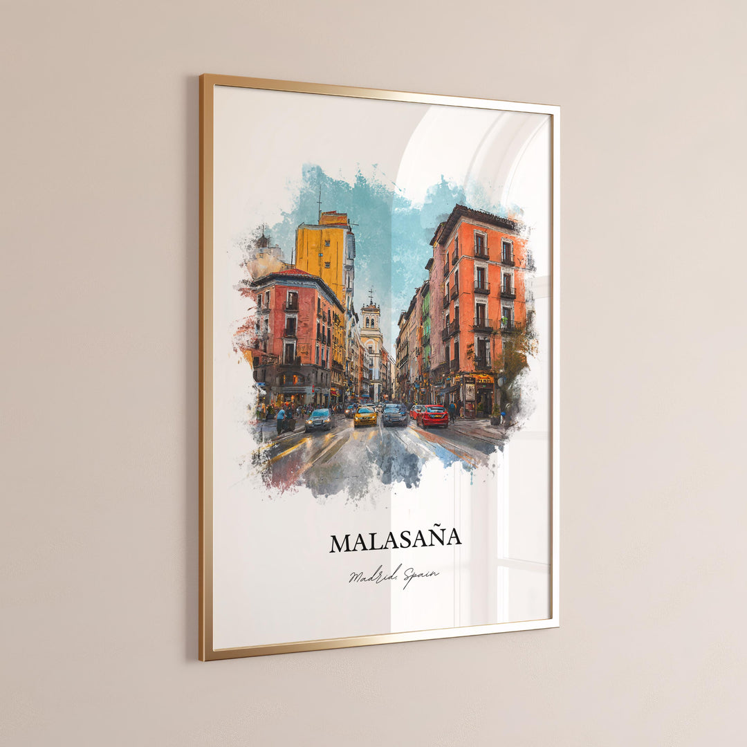 Malasaña, Spain – Watercolor Art Print