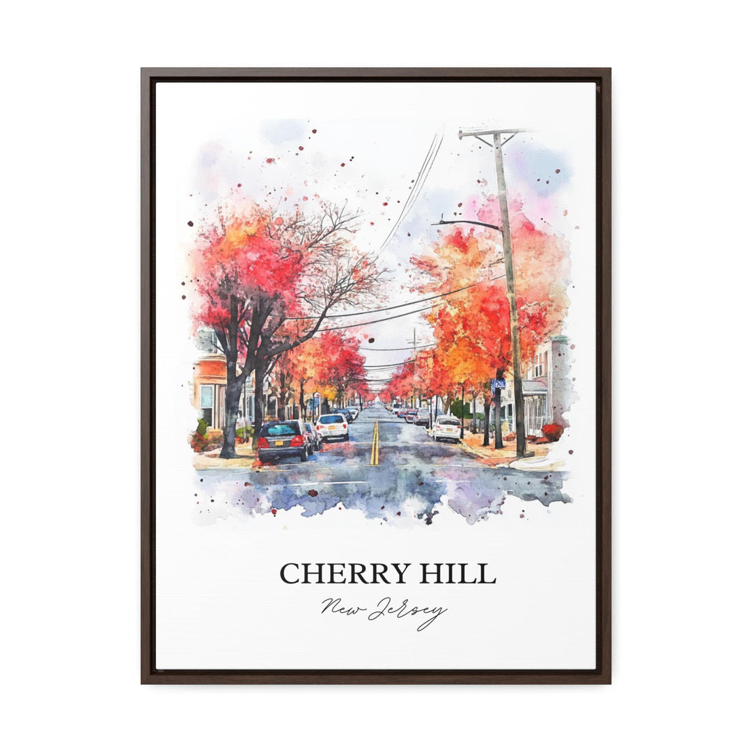 Cherry Hill NJ Wall Art, South Jersey Print, Cherry Hill Watercolor Art, Cherry Hill Gift, Travel Print, Travel Poster, Housewarming Gift