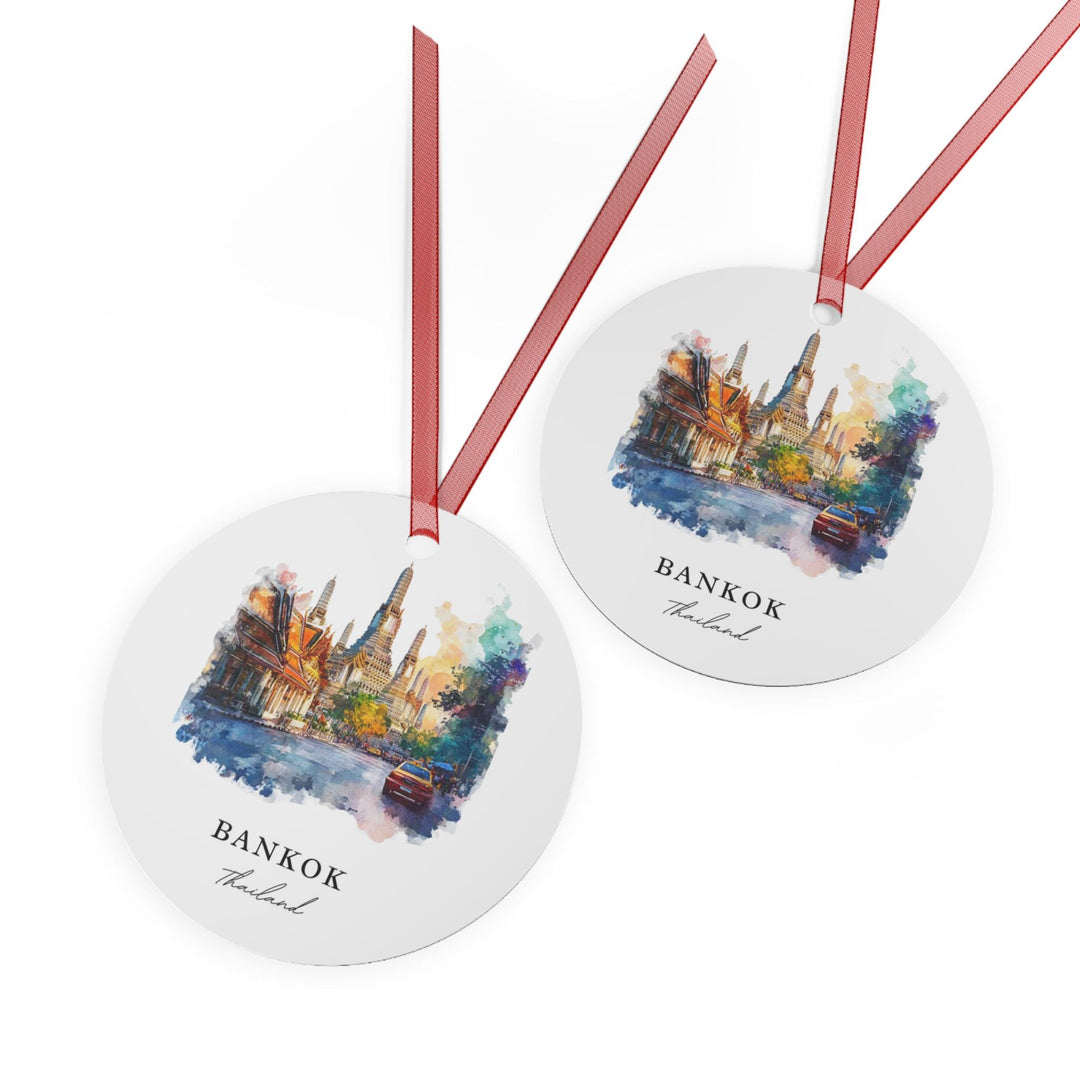 Bankok Thailand Ornament: Unique Bankok Souvenir, Xmas Decor, and Authentic Bankok Thailand Gift