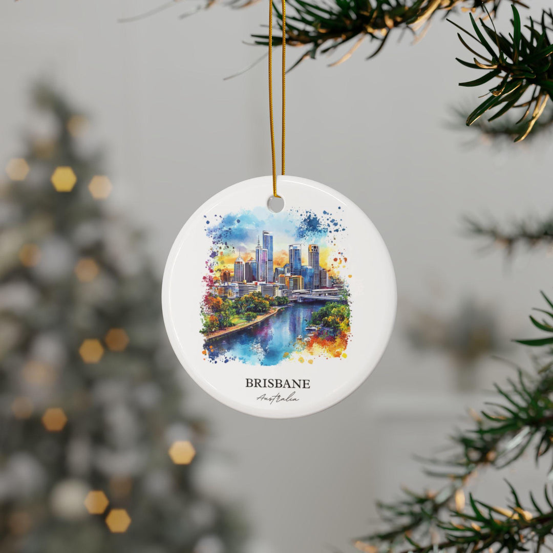 Brisbane Ornament: Unique Brisbane Souvenir, Brisbane Australia Xmas Decor, and Authentic Brisbane Gift