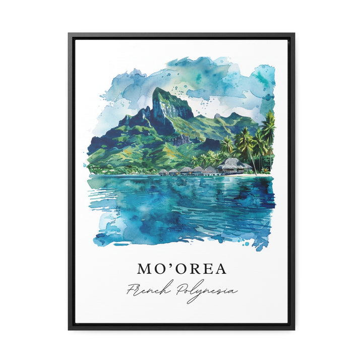Mo'orea Art Print, French Polynesia Print, Mo'orea Wall Art, Mo'orea Gift, Travel Print, Travel Poster, Travel Gift, Housewarming Gift