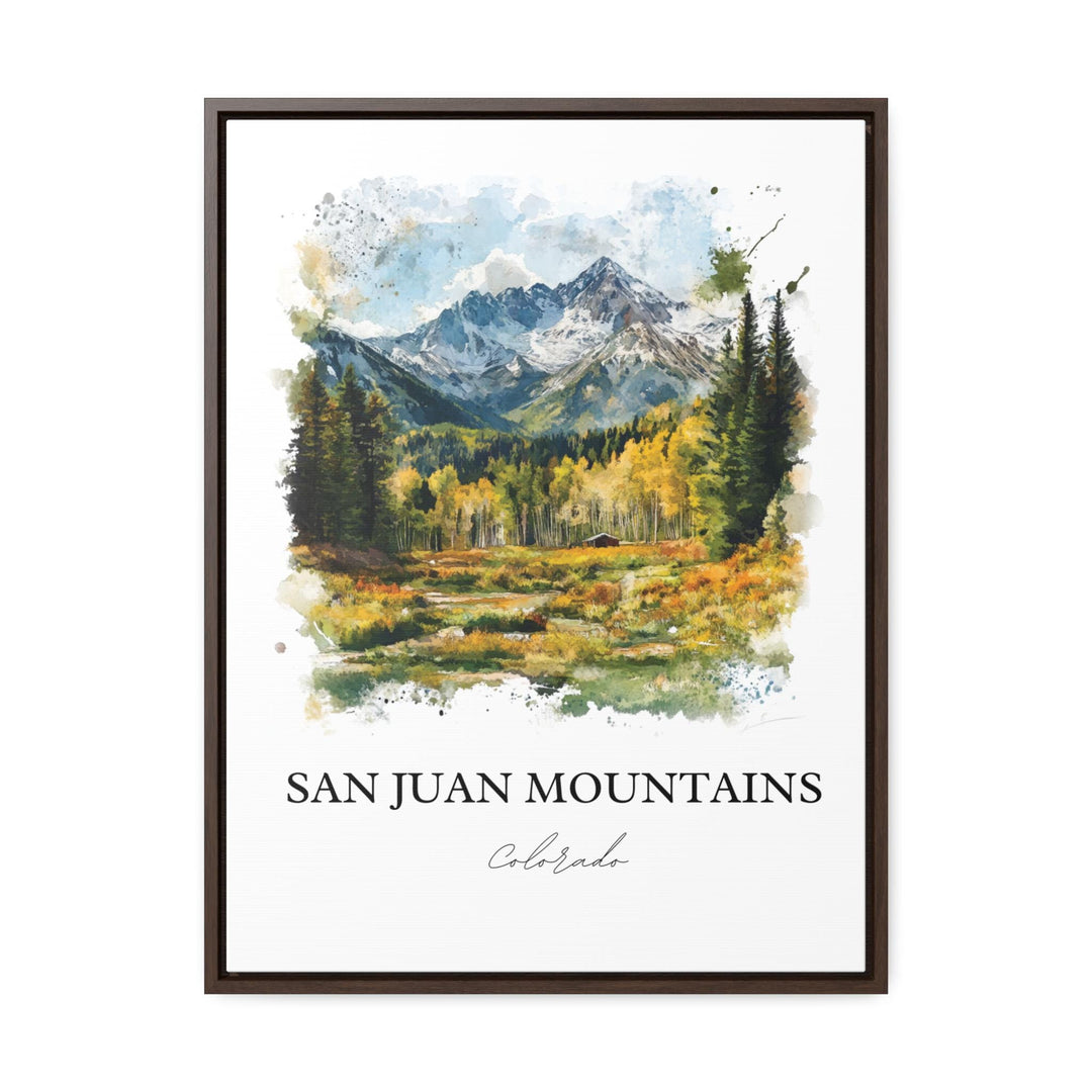 San Juan Mountains Art, Crystal Peak Print, Colorado Watercolor Art, San Juan Mountains Gift, Travel Print, Travel Poster, Housewarming Gift