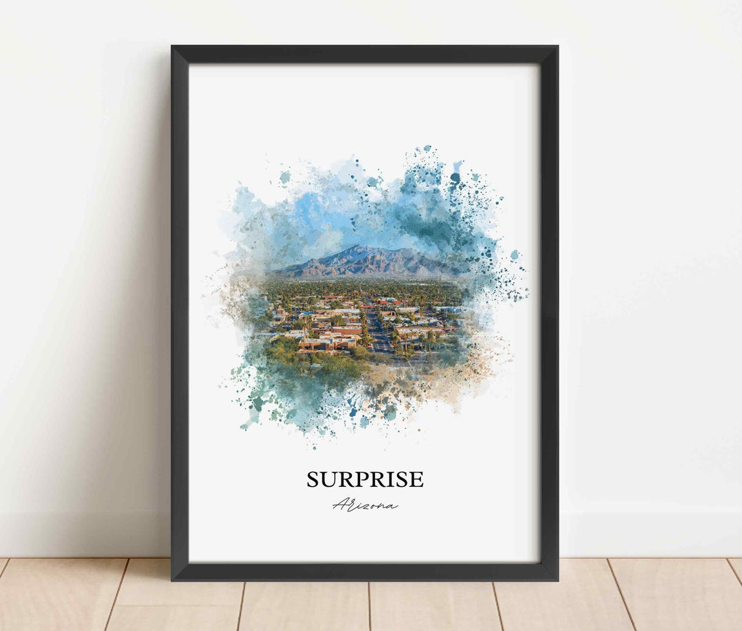 Surprise, Arizona – Watercolor Art Print