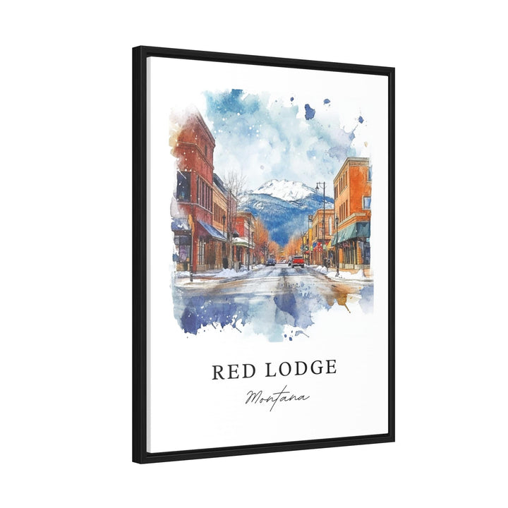 Red Lodge MT Wall Art, Red Lodge Print, Carbon County Watercolor Art, Red Lodge Montana Gift,