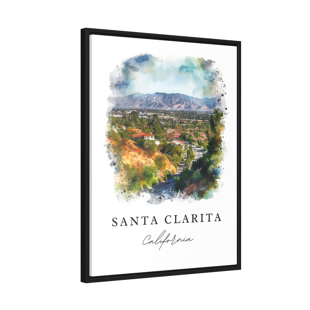 Santa Clarita wall art - California, Santa Clarita print, Santa Clarita CA Wedding gift, Birthday present, Custom Text, Perfect Gift