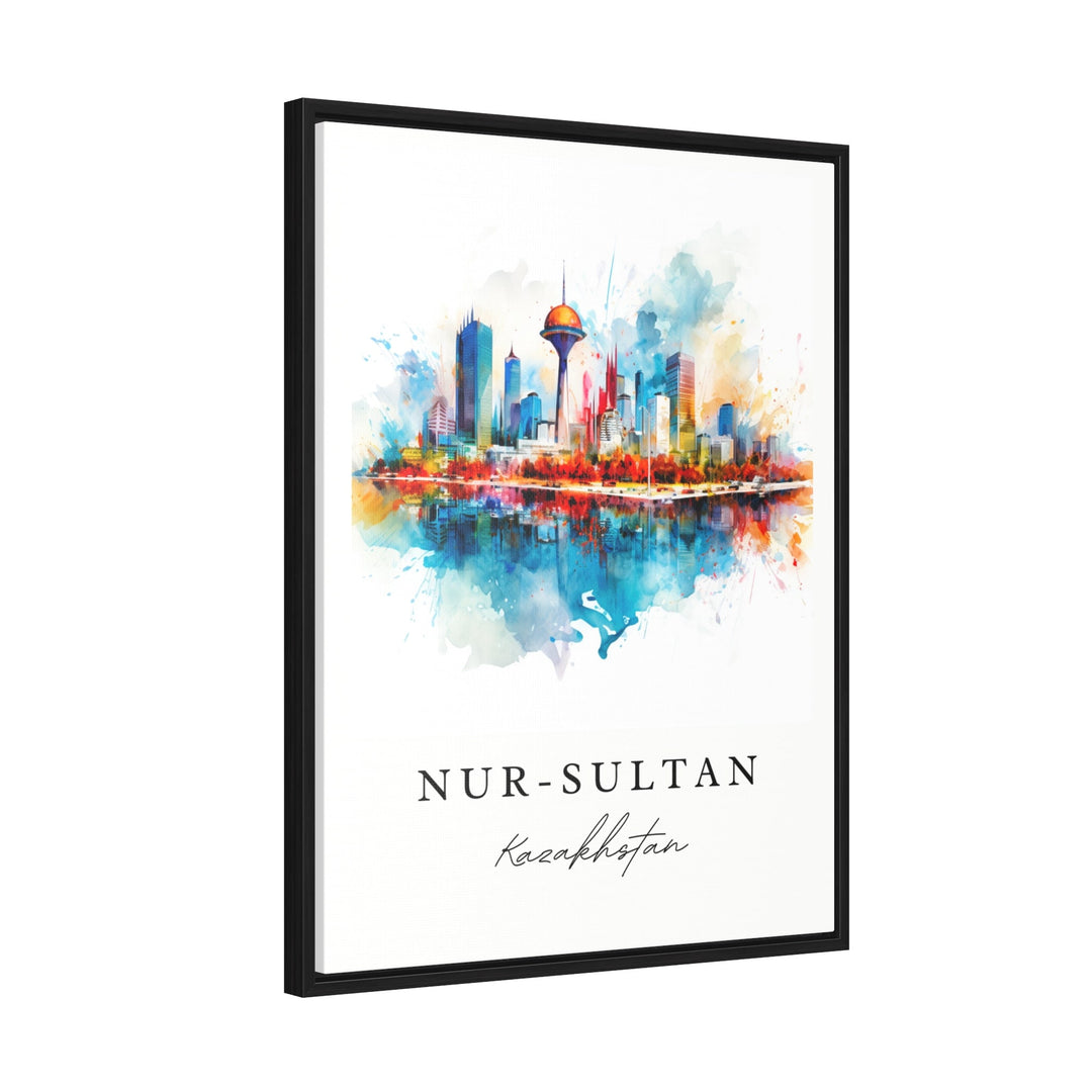 Astana (Nur-Saltan) wall art - Kazakhstan, Astana print, Astana Wedding gift, Birthday present, Custom Text, Perfect Gift