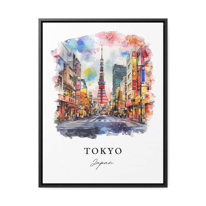 Tokyo Wall Art, Tokyo Print, Tokyo Watercolor Art, Tokyo Japan Gift, Tokyo Travel Print, Tokyo Skyline Travel Poster, Housewarming Gift