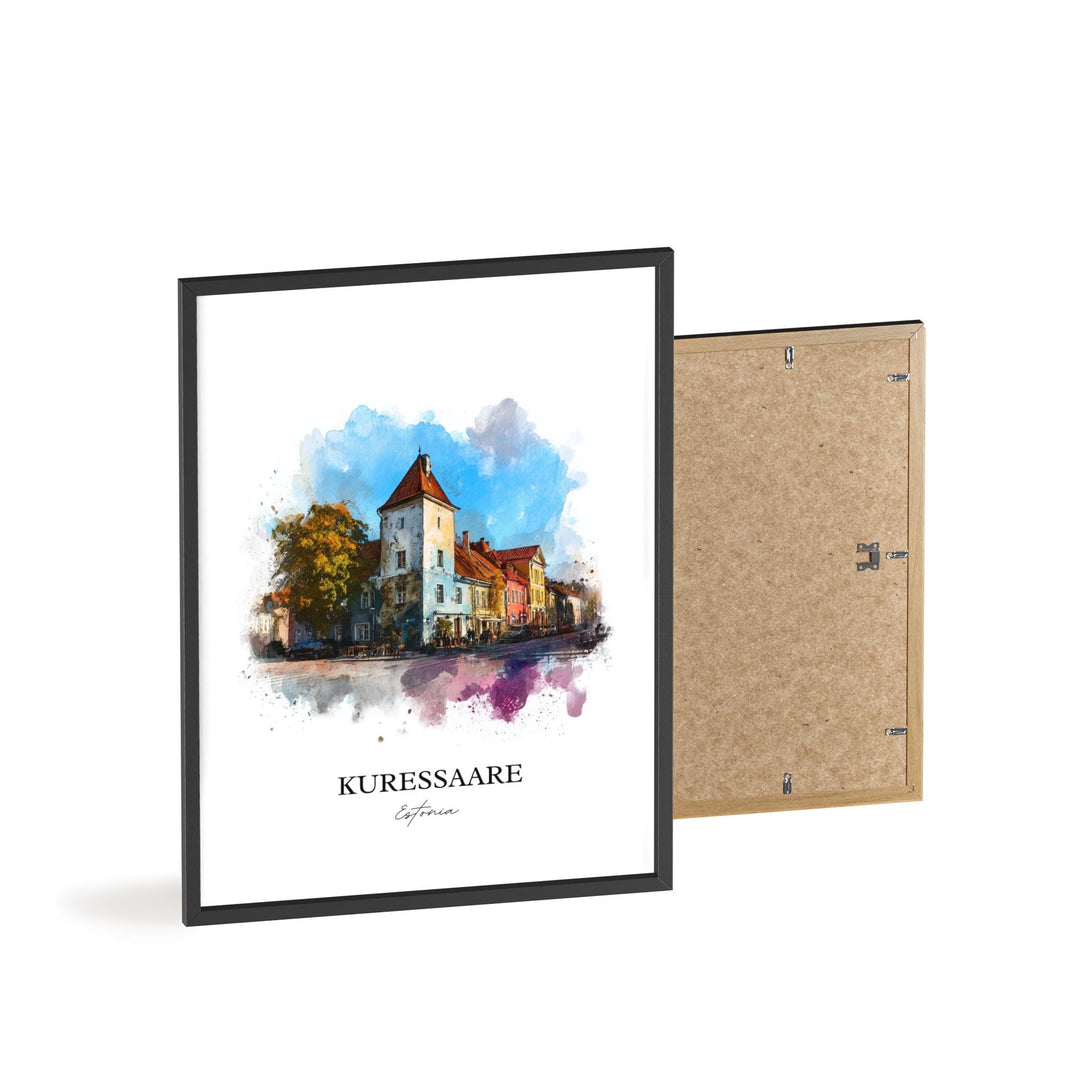 Kuressaare, Estonia – Watercolor Art Print