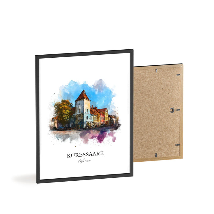 Kuressaare, Estonia – Watercolor Art Print