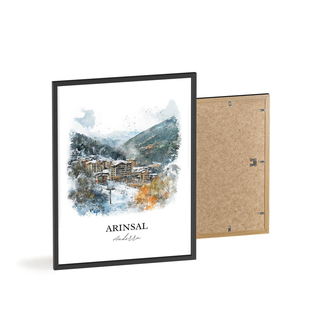 Arinsal, Andorra – Watercolor Art Print