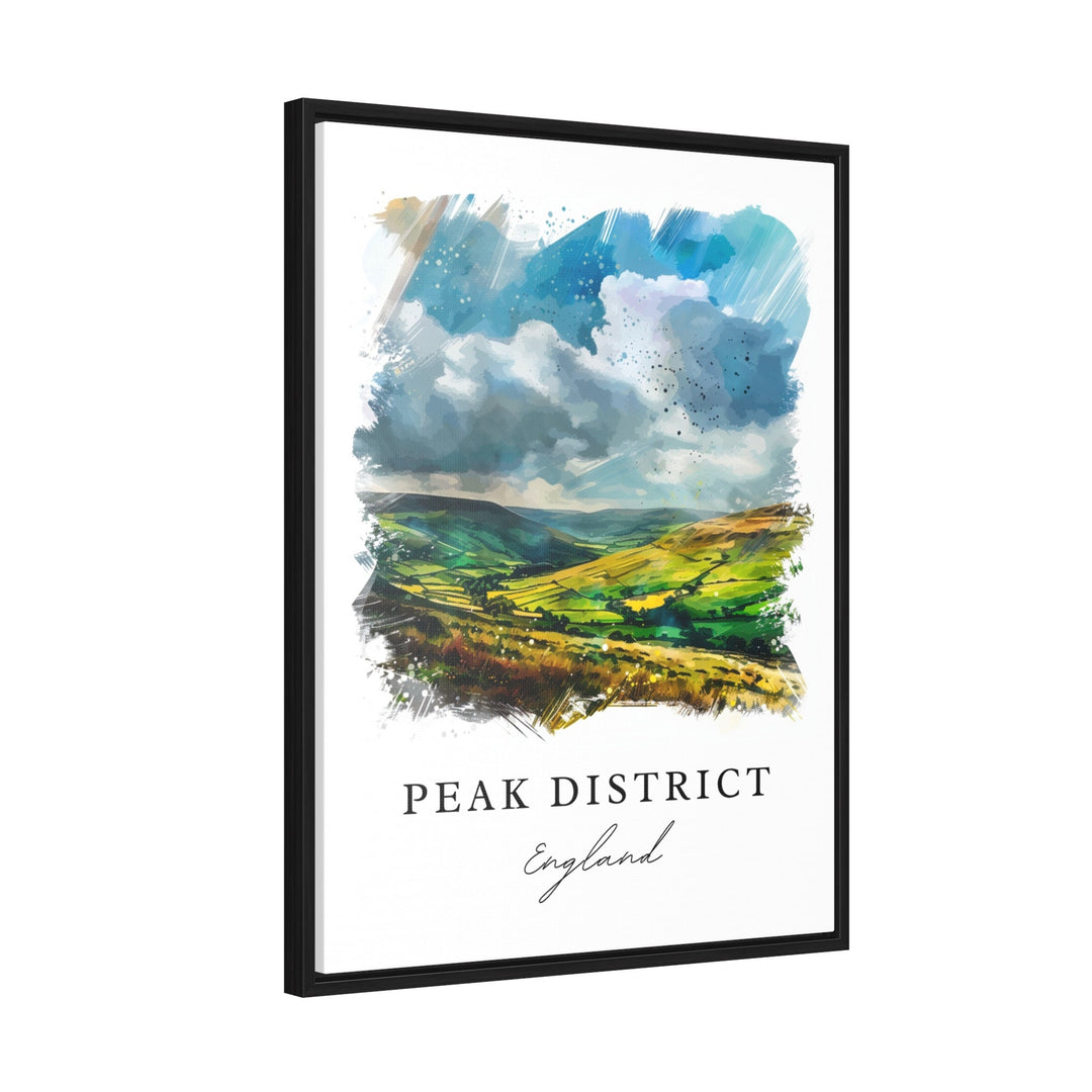 Peak District National Park Wall Art, Peak District Print, Peak UK Watercolor, England Gift,