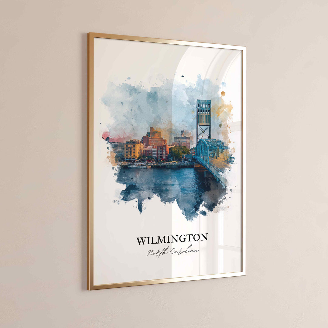 Wilmington, North Carolina – Watercolor Art Print