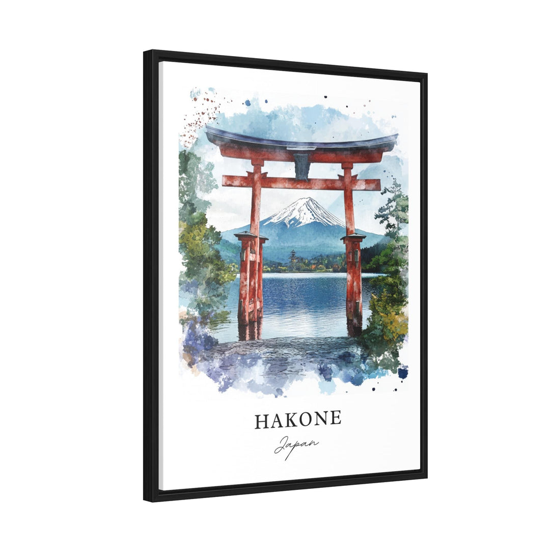 Hakone Wall Art, Hakone Japan Print, Hakone Japan Watercolor Art, Fuji-Hakone-Izu Gift,