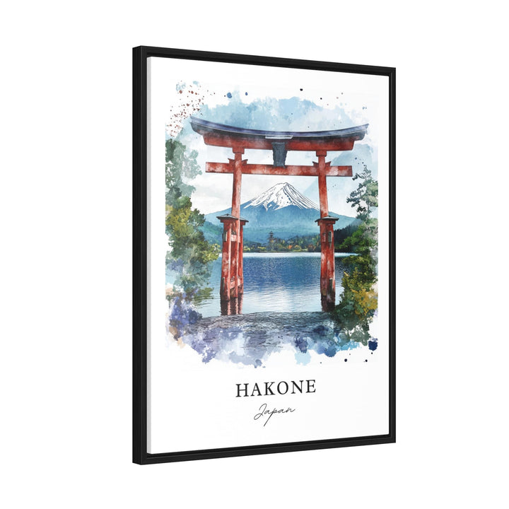 Hakone Wall Art, Hakone Japan Print, Hakone Japan Watercolor Art, Fuji-Hakone-Izu Gift,