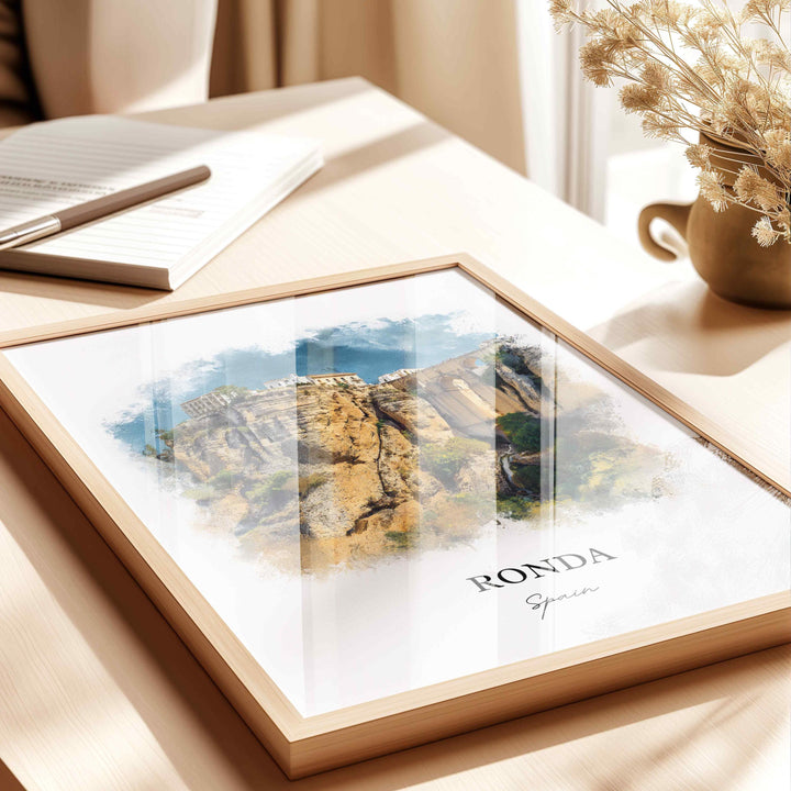 Ronda, Spain – Watercolor Art Print