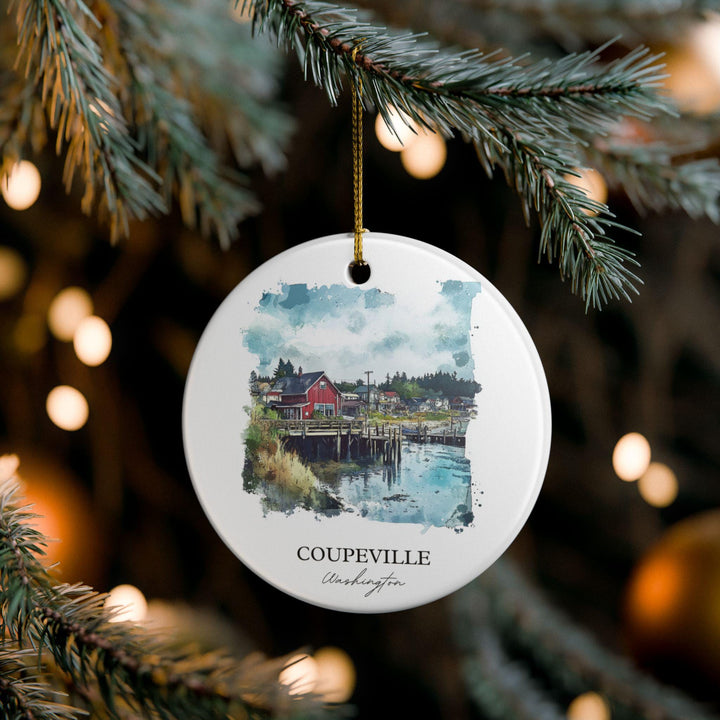 Coupeville WA Ornament: Unique Coupeville Souvenir, Coupeville WA Xmas Decor, and Authentic Washington Gift